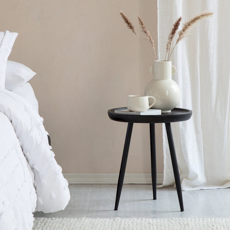 Pouf carré en jonc de mer tressé marron