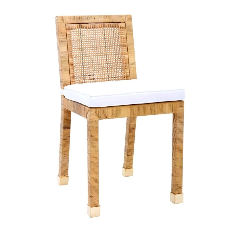 Chaise de salle à manger en rotin Amara