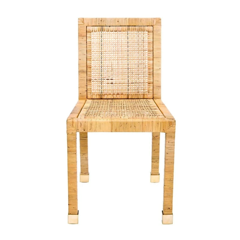 Chaise de salle à manger en rotin Amara