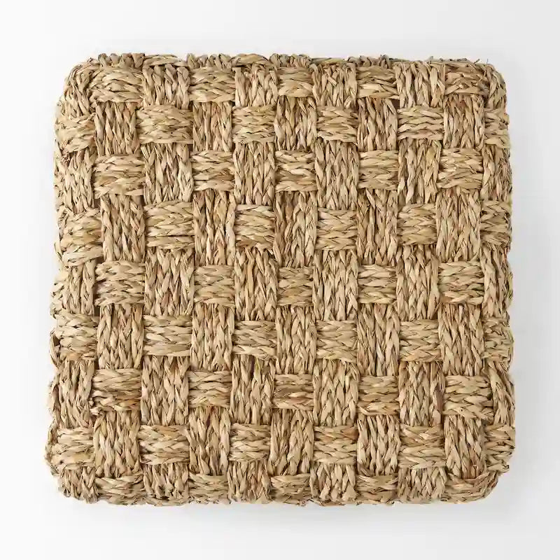 Bahut gris et blanchi, patiné à la main - 60x18x35.5