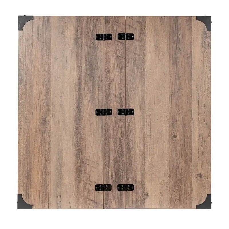 Table basse de ferme avec plateau relevable à charnière et rangement