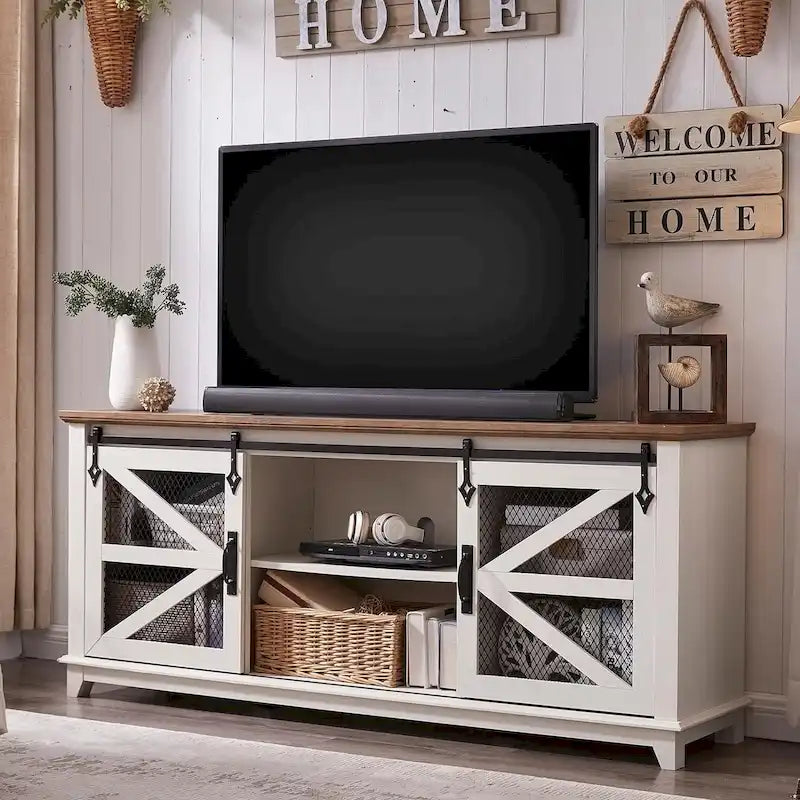 Meuble TV industriel et rustique, Meuble de divertissement, Console TV