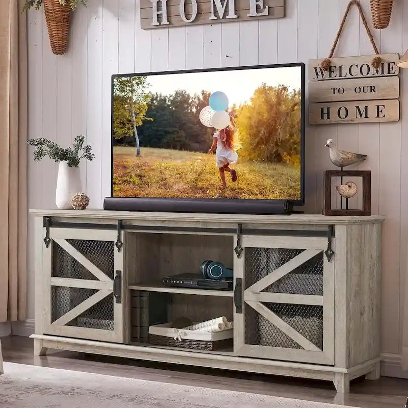 Meuble TV industriel et rustique, Meuble de divertissement, Console TV