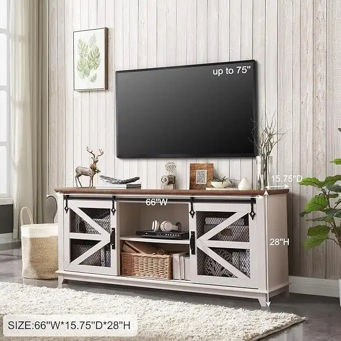 Meuble TV industriel et rustique, Meuble de divertissement, Console TV