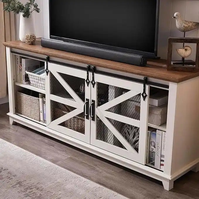 Meuble TV industriel et rustique, Meuble de divertissement, Console TV
