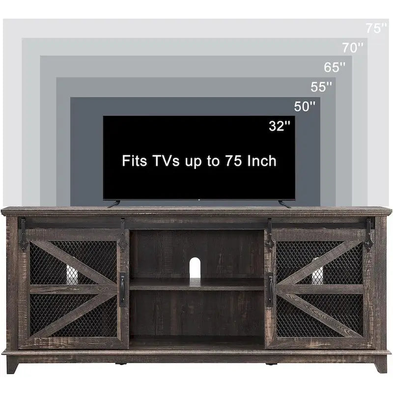 Meuble TV industriel et rustique, Meuble de divertissement, Console TV