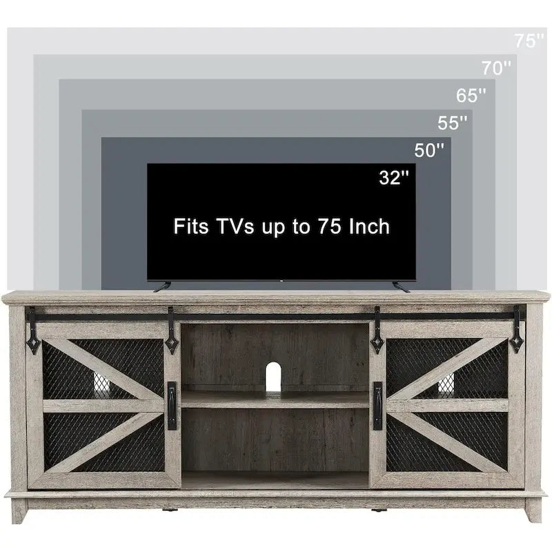 Meuble TV industriel et rustique, Meuble de divertissement, Console TV