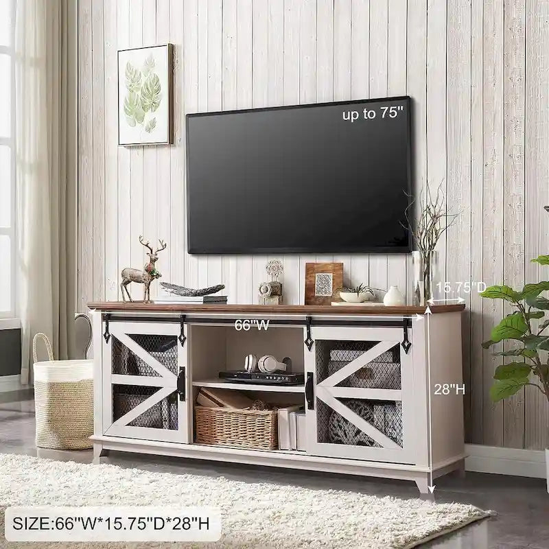 Meuble TV industriel et rustique, Meuble de divertissement, Console TV