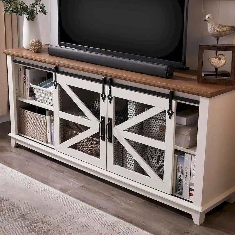 Meuble TV industriel et rustique, Meuble de divertissement, Console TV