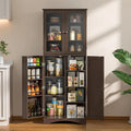 Meuble de cuisine haut de 162 cm avec étagères réglables