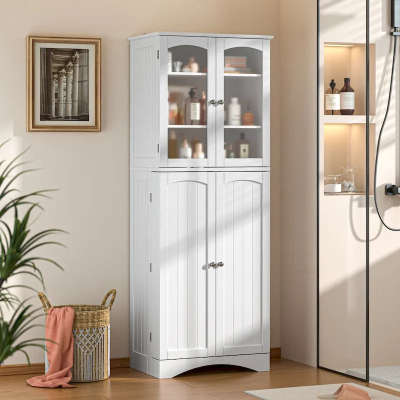 Meuble de cuisine haut de 162 cm avec étagères réglables