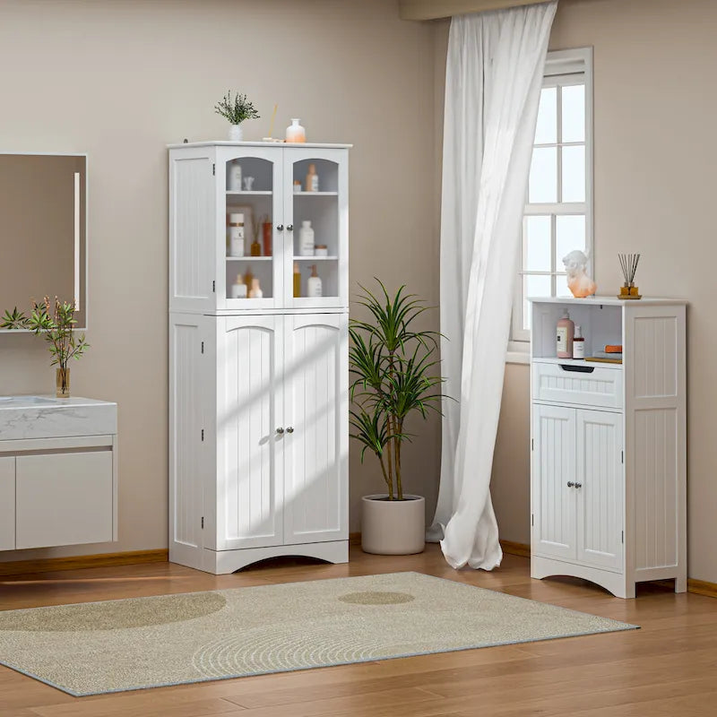 Meuble de cuisine haut de 162 cm avec étagères réglables