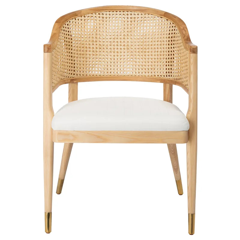 Chaise de salle à manger en rotin - 23Lx23Px34H