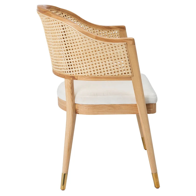 Chaise de salle à manger en rotin - 23Lx23Px34H