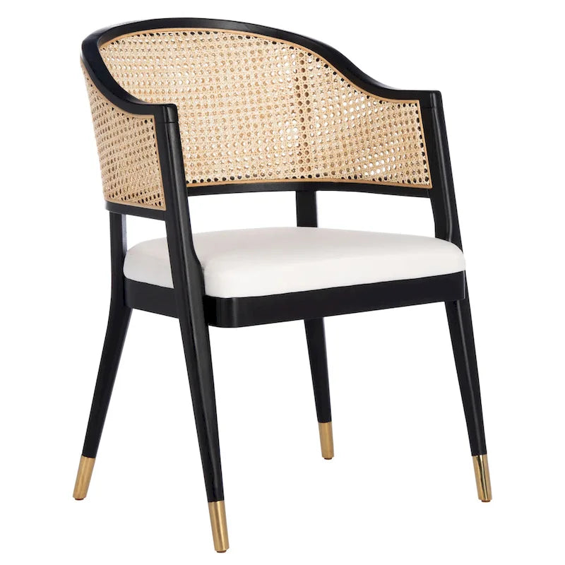 Chaise de salle à manger en rotin - 23Lx23Px34H