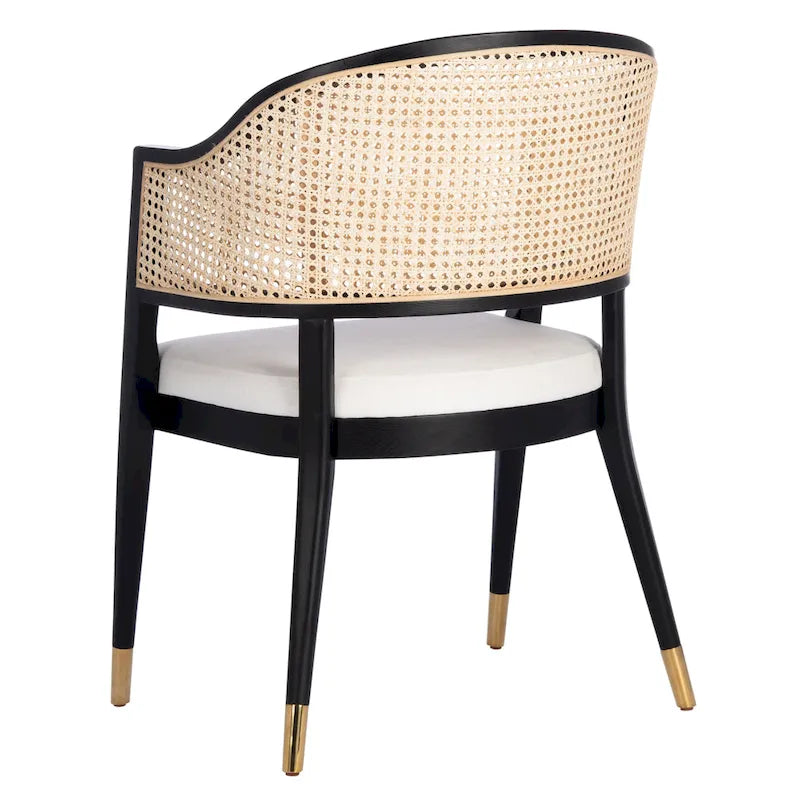 Chaise de salle à manger en rotin - 23Lx23Px34H