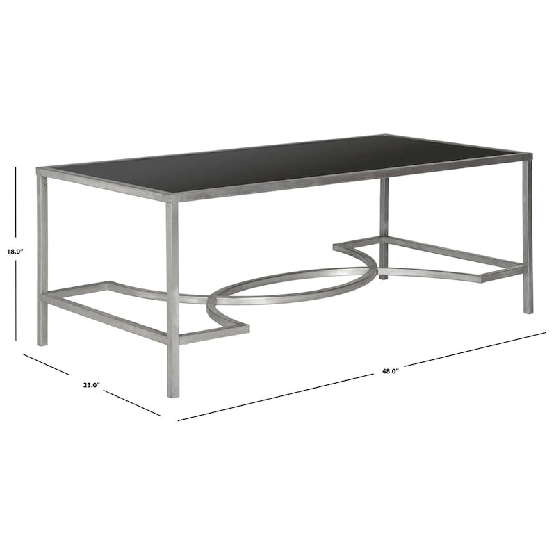 Table basse dorée - 48Lx23Px18H