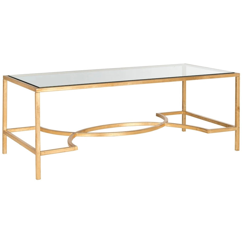 Table basse dorée - 48Lx23Px18H
