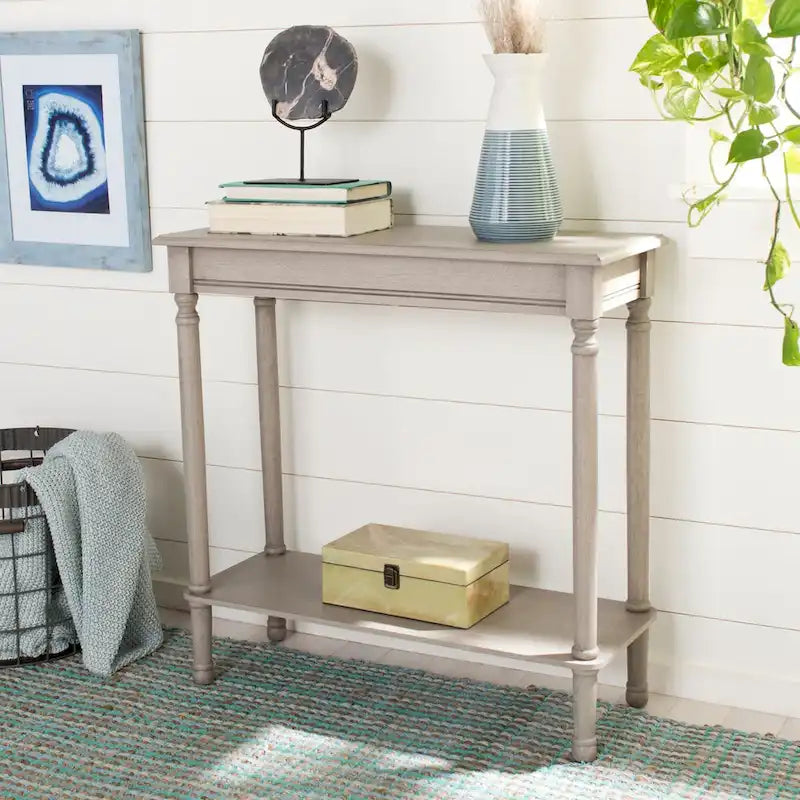 SAFAVIEH Vicy Rectangular Console Table - 28 W x 11.8 L x 28 H - 28Wx12Dx28H