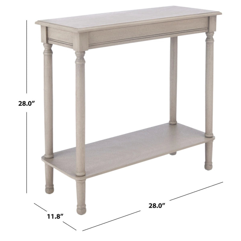 Table console rectangulaire - 28La x 12P x 28H