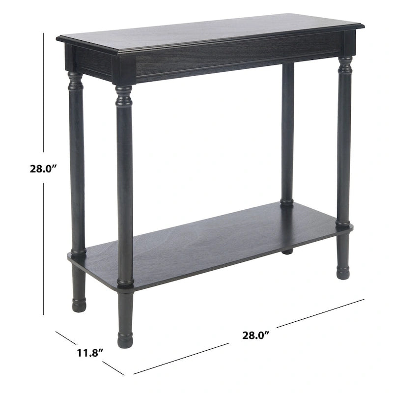 Table console rectangulaire - 28La x 12P x 28H