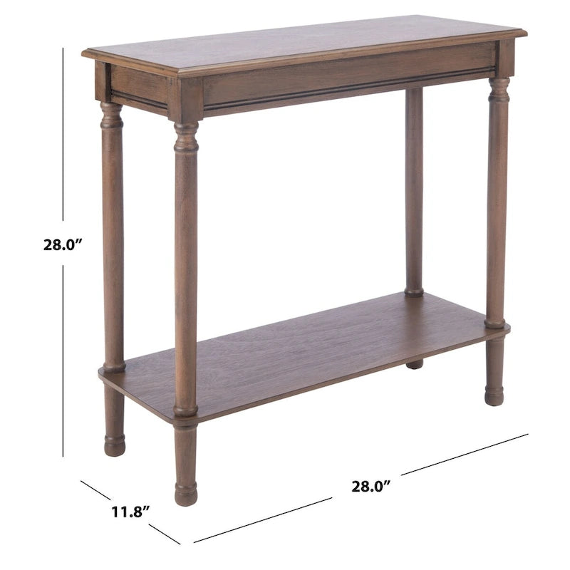 Table console rectangulaire - 28La x 12P x 28H