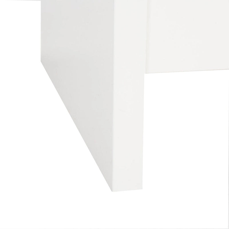 Table basse blanche relevable - 47Wx24Px13H