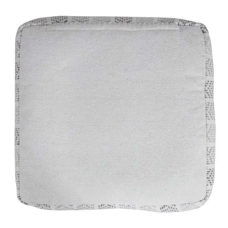 Pouf 18 gris 100 % coton