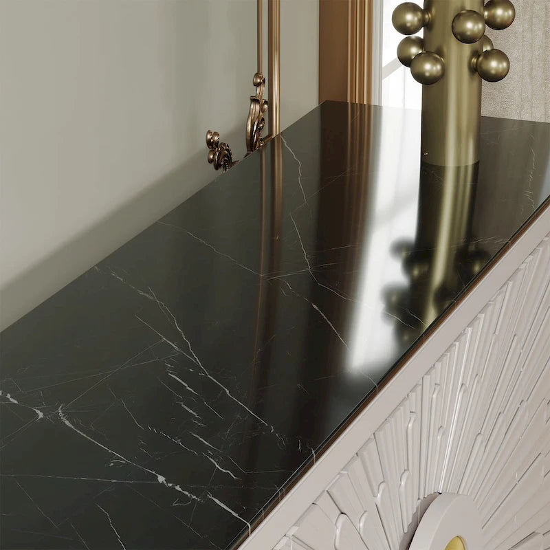 Buffet moderne 62,99 po Armoire décorative avec étagères de rangement