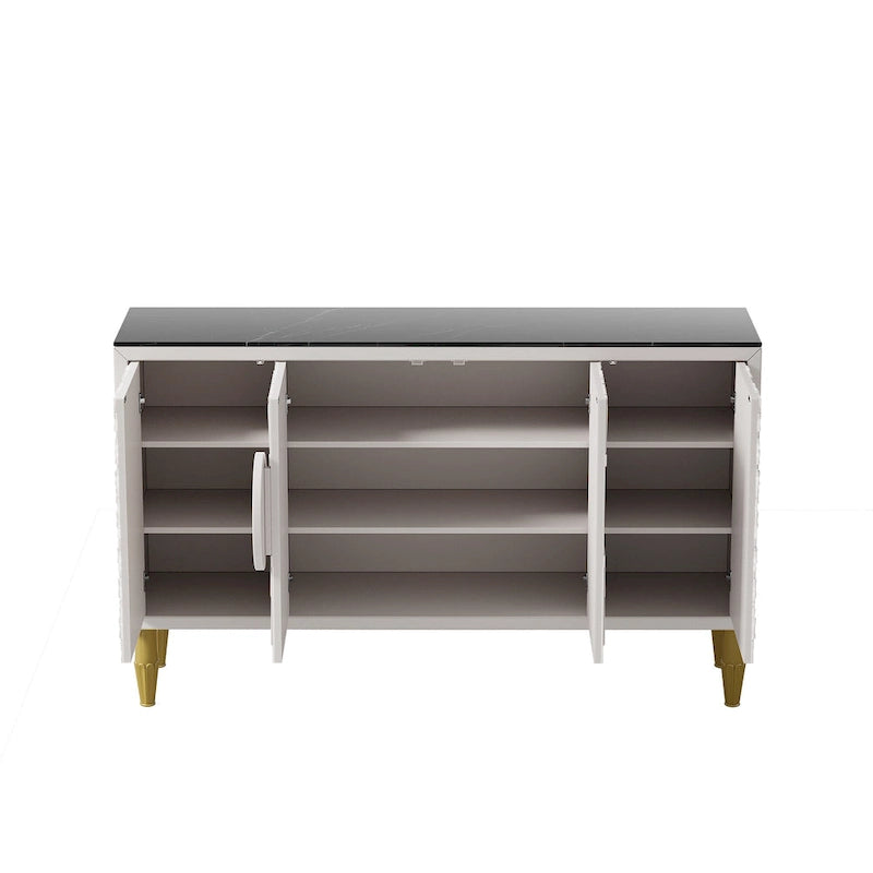 Buffet moderne 62,99 po Armoire décorative avec étagères de rangement