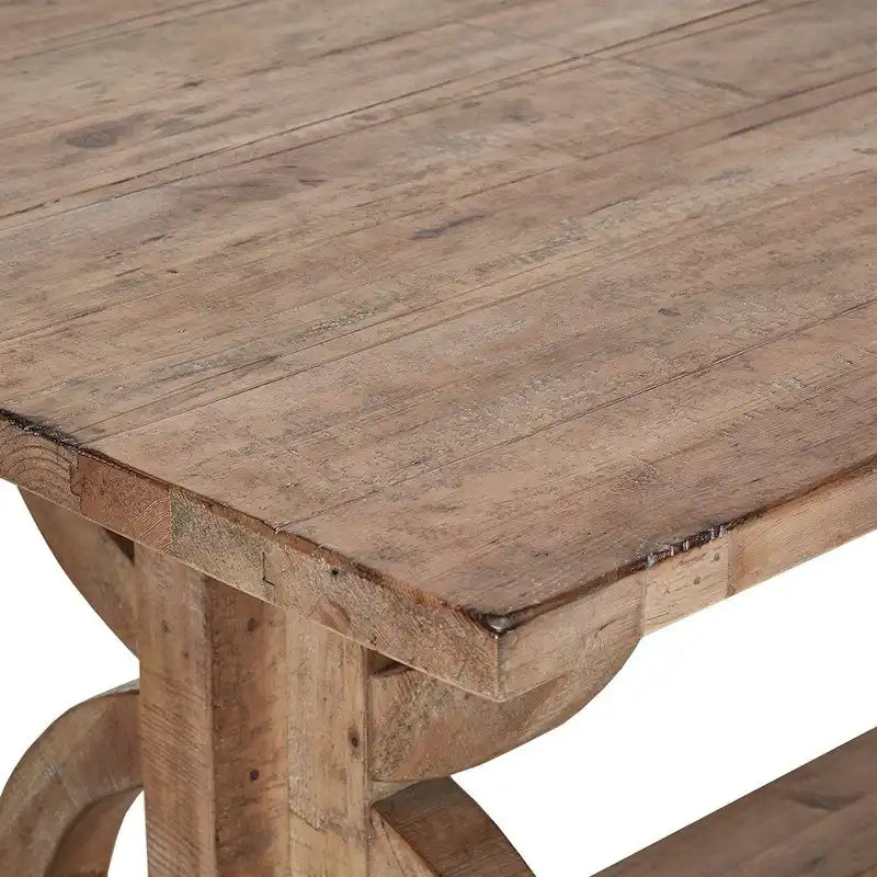 Table de salle à manger rectangulaire en bois recyclé