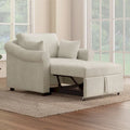 Fauteuil convertible en chenille avec dossier réglable, fauteuil de relaxation 3 en 1 se transformant en lit, lit simple pour salon
